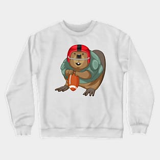 Beaver American Football Crewneck Sweatshirt